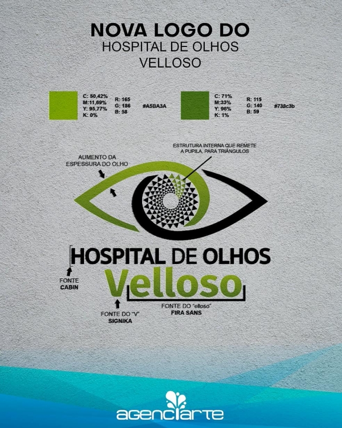 Nova logo do Hospital de Olhos Velloso